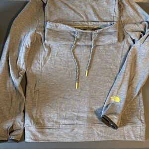 The North Face woman’s large gray cowl pullov sweatshirt